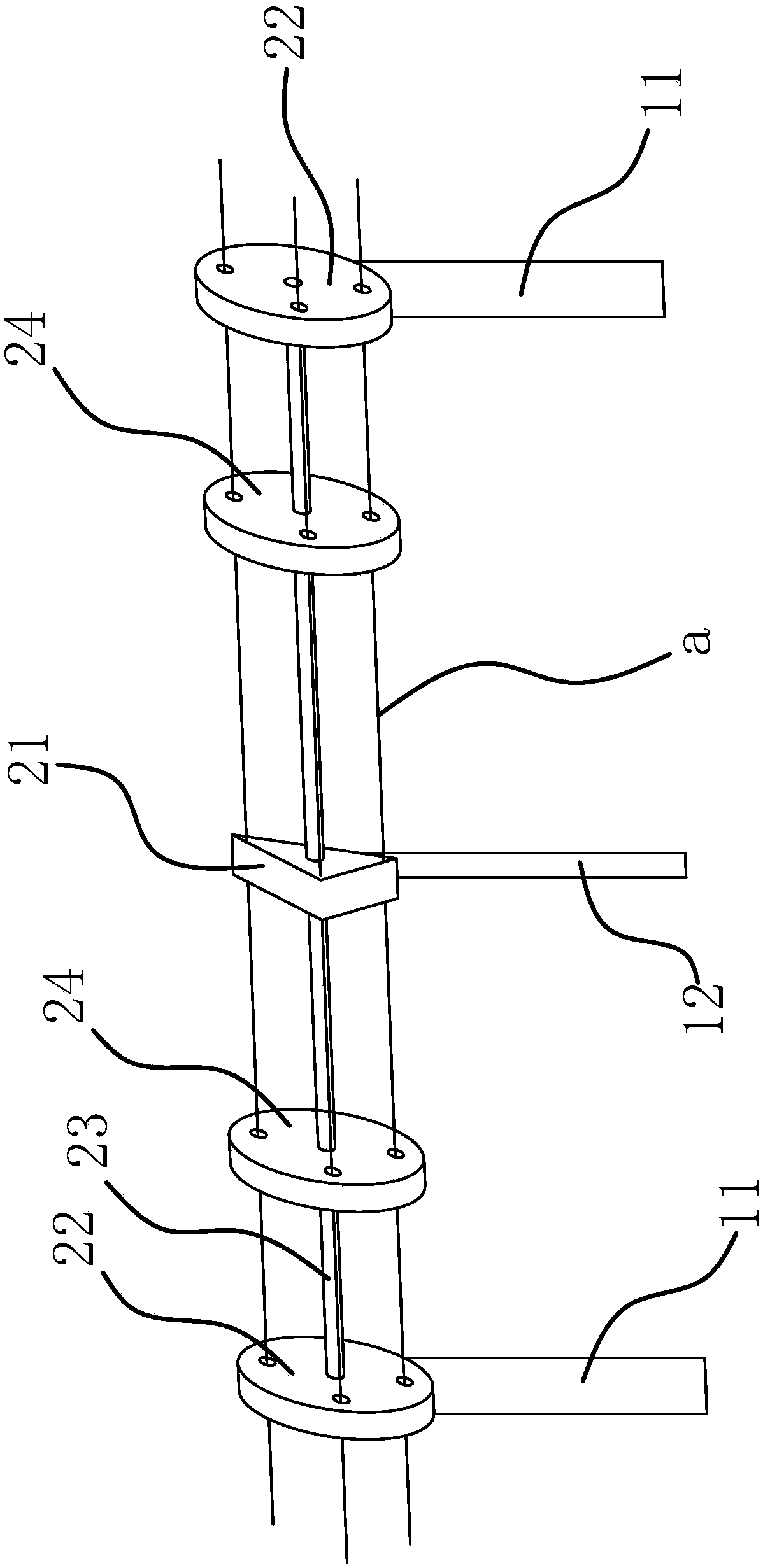 Busbar fixing assembly in high-voltage power distribution system