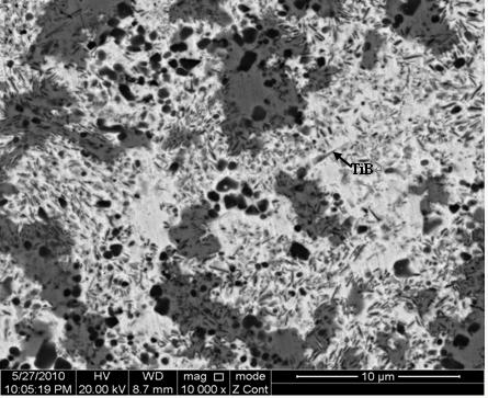 Method for improving strength of ceramic soldered joint by in-situ self-generated TiB whiskers