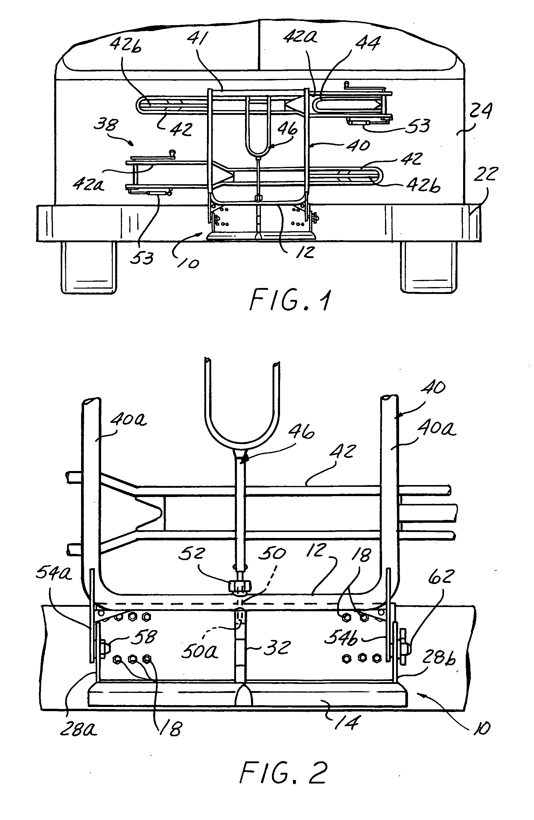 Quick connect system for a bicycle rack assembly