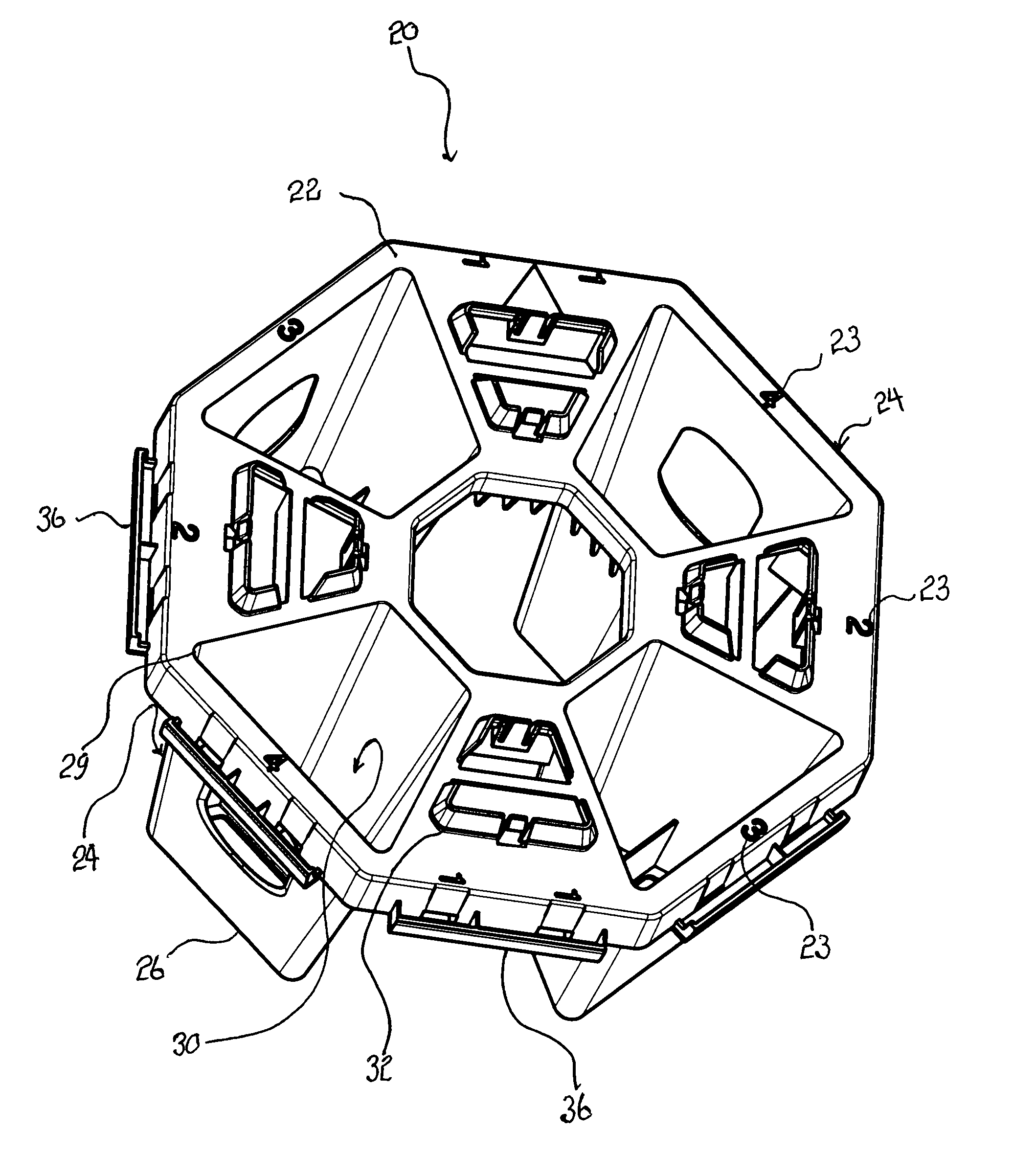 Modulated structural cell for supporting a tree root network