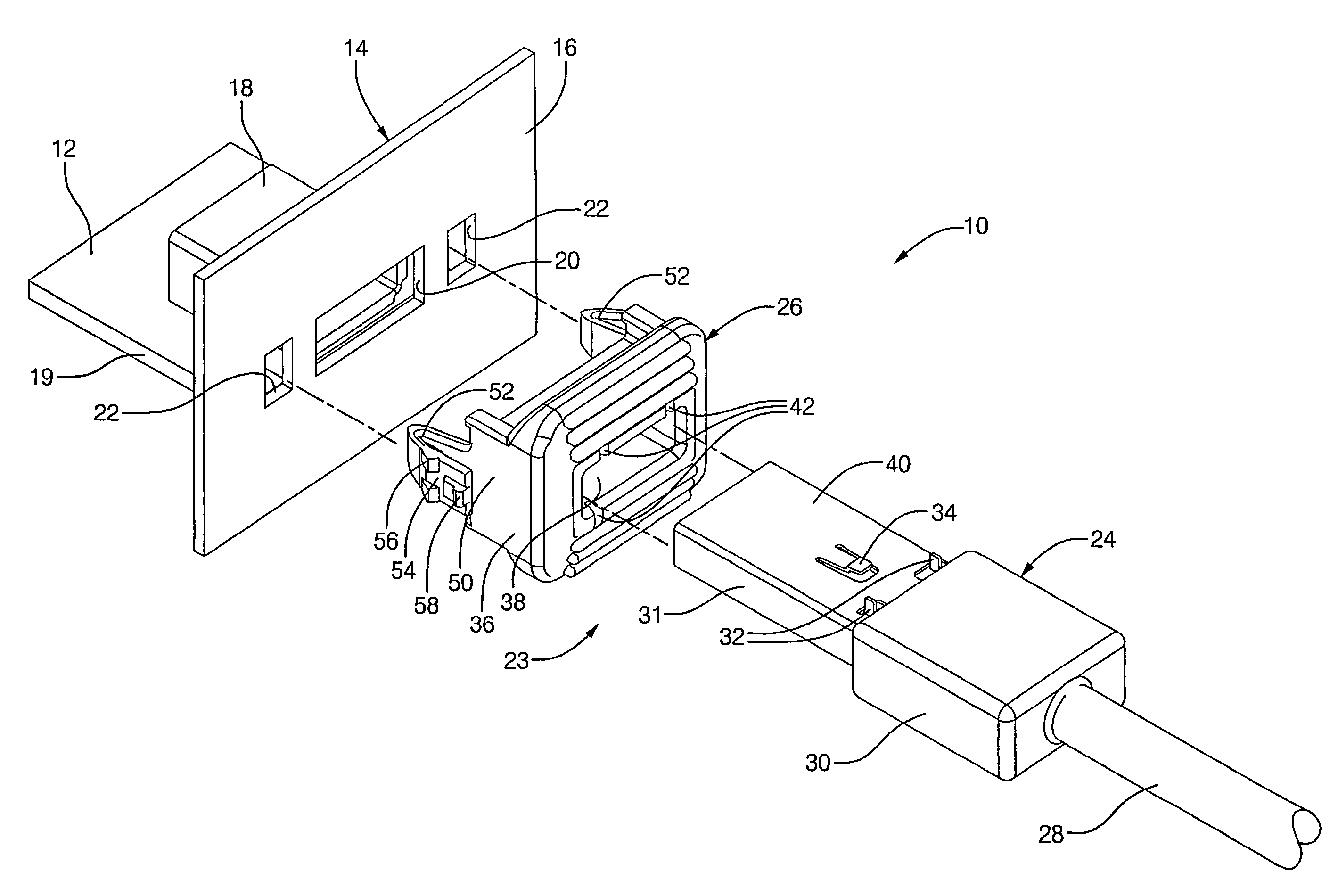 Positive lock piece and electrical connector assembly equipped with same