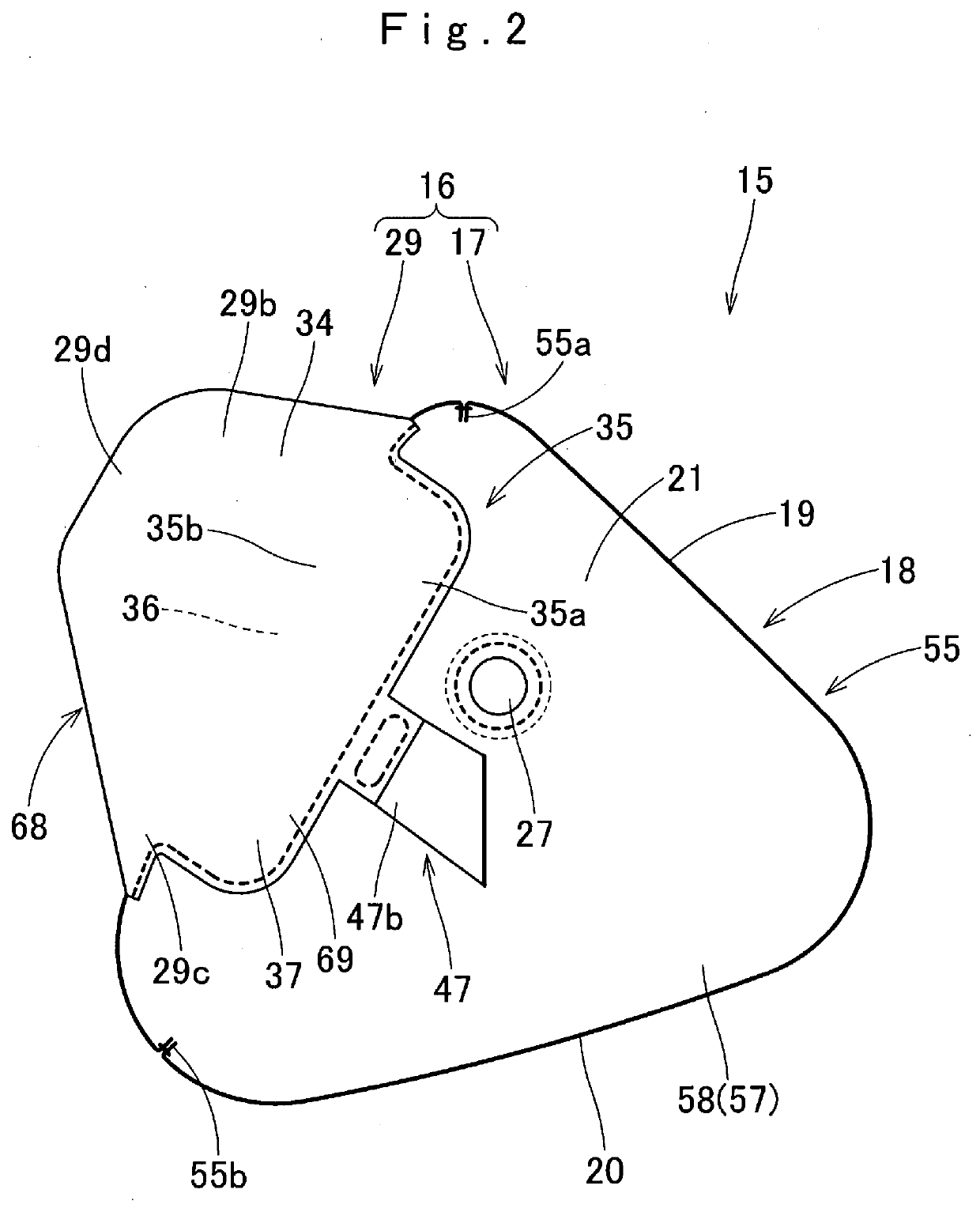 Front passenger seat airbag device