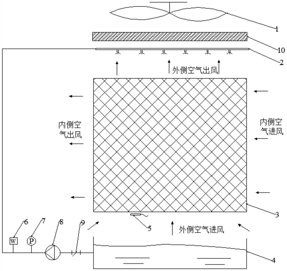 Evaporative cooling air conditioner and control method for cooling medium driving pump body thereof