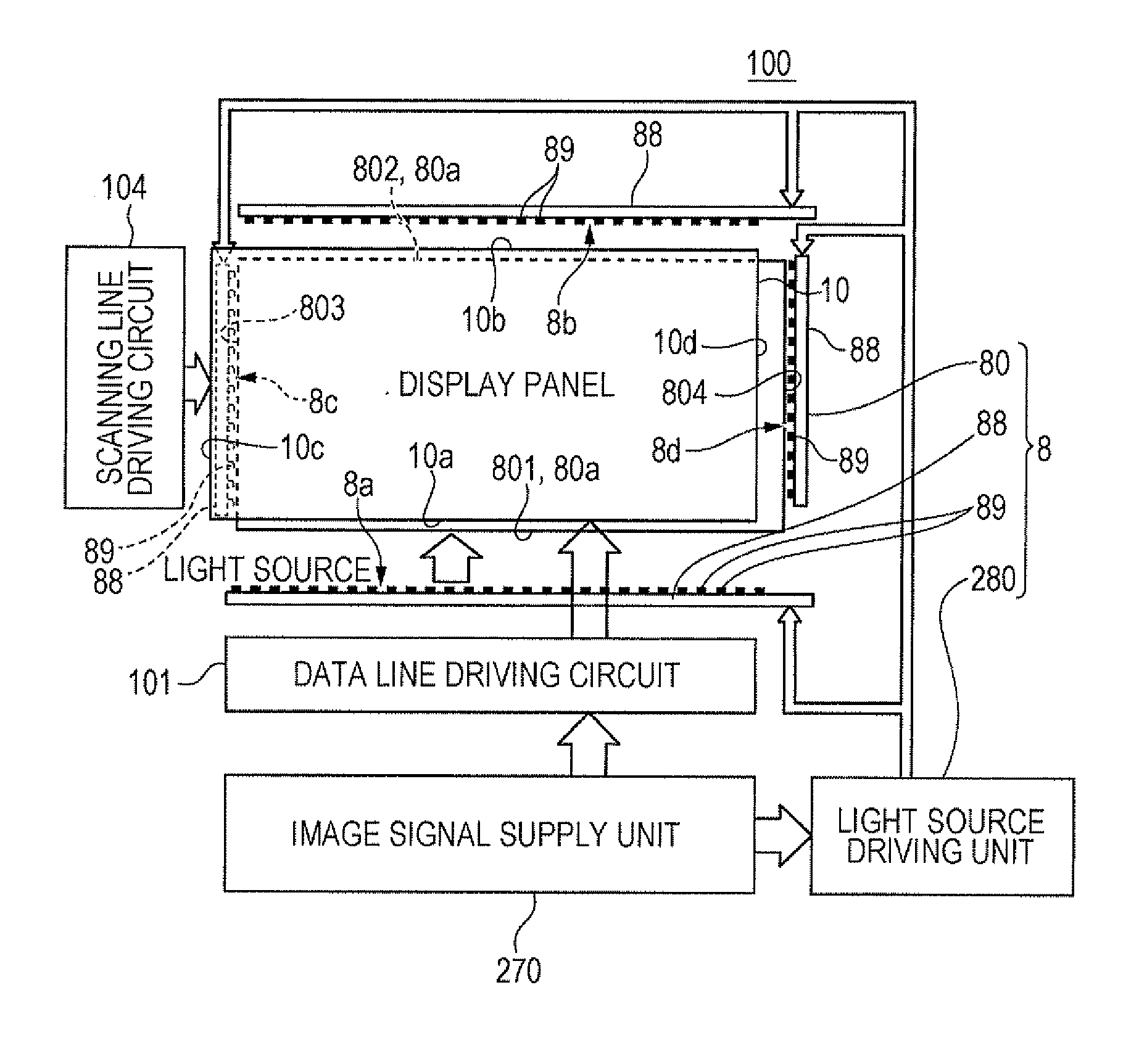 Display device and electronic apparatus