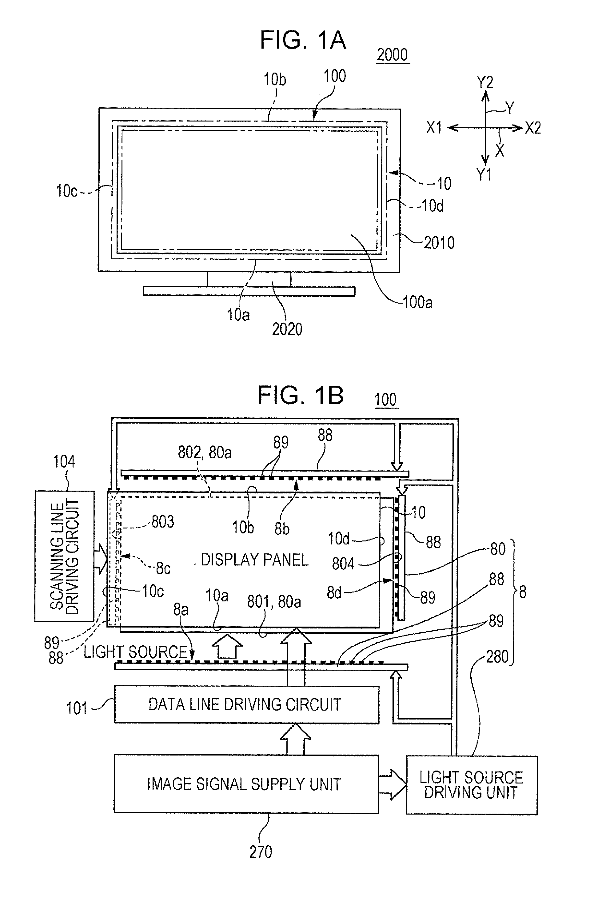 Display device and electronic apparatus