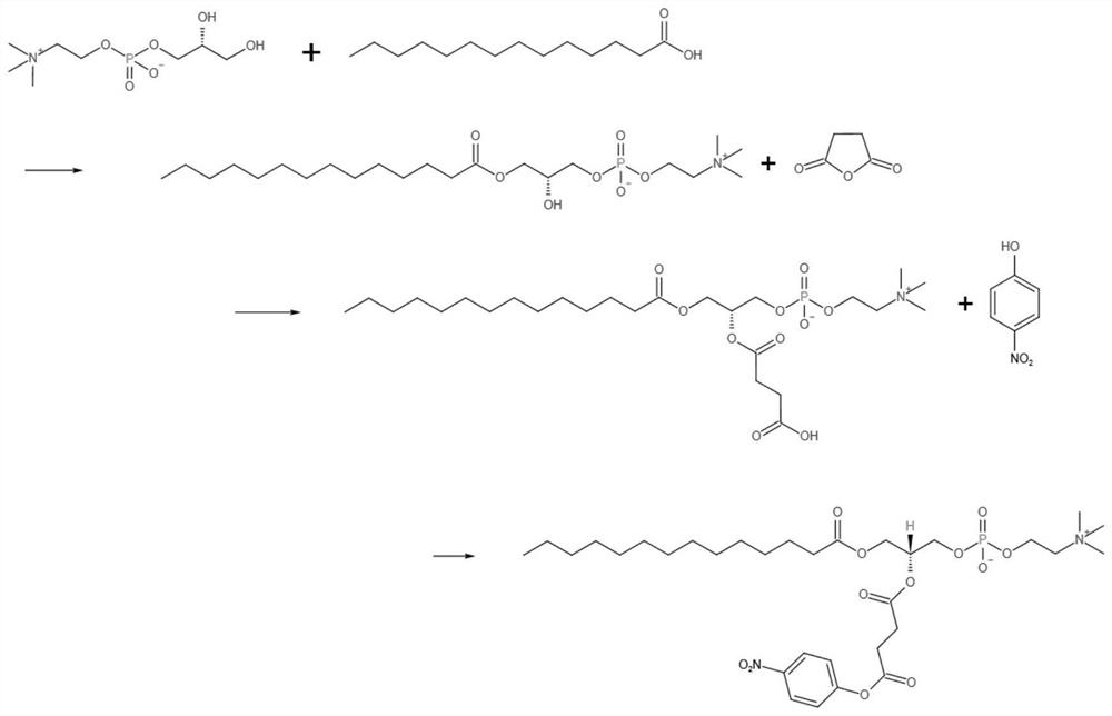 Detection reagent for lipoprotein-associated phospholipase A2, preparation method and determination method