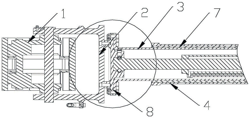 A paver traveling support device