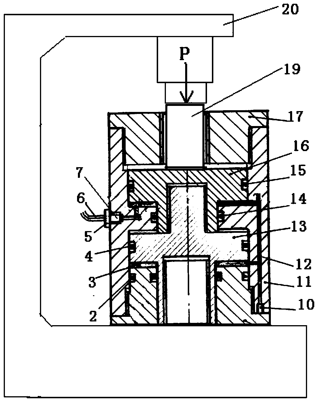 Double-layer piston type tensile and compression tensionmeter