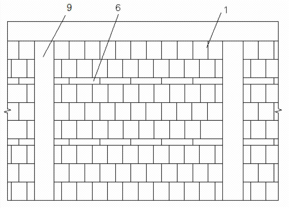 Heat-preserving cast-in-situ stripe for sintered shale heat-preserving hollow building block wall body