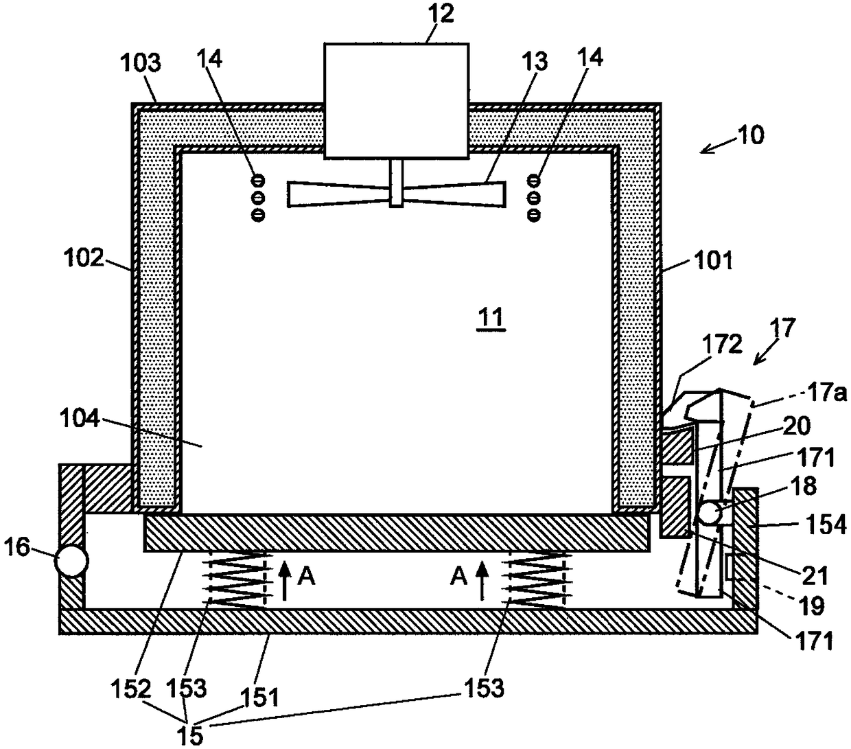 Column oven for gas chromatography device and gas chromatography device using the same