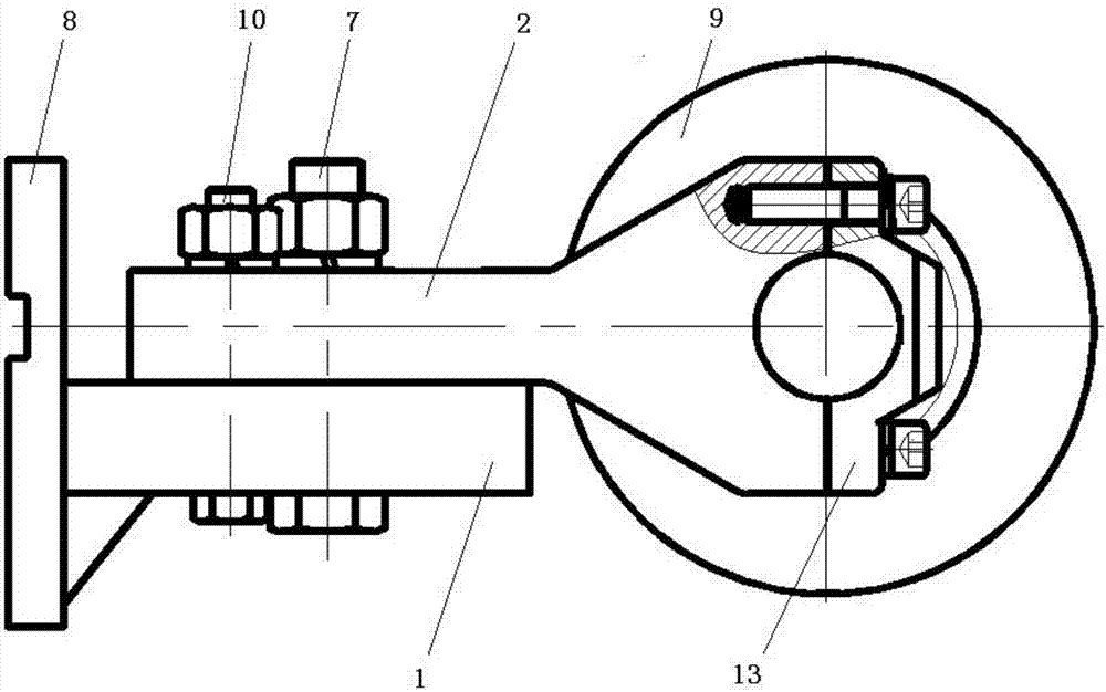 Bearing bush type rotation wheel base device