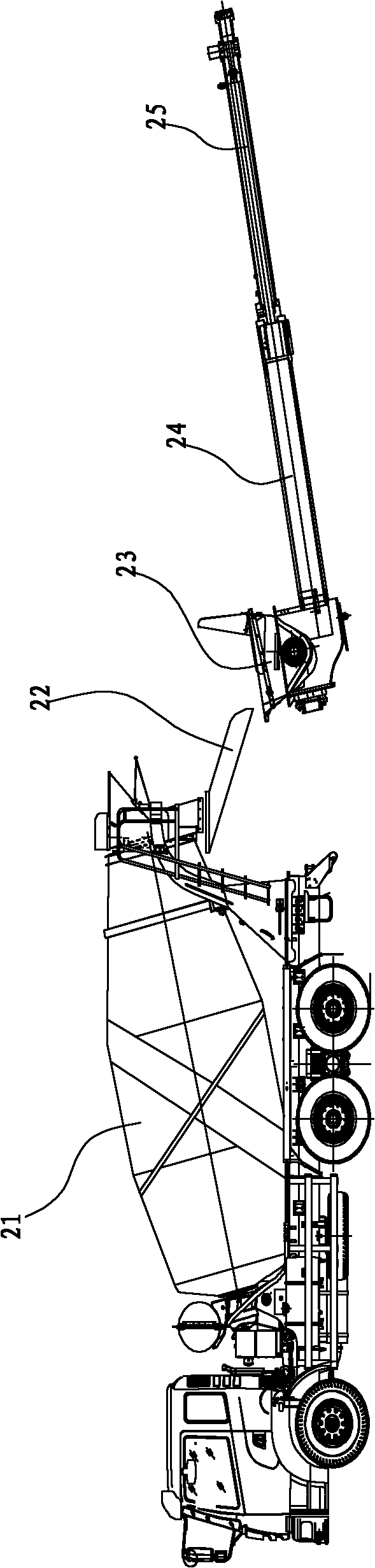 Mixer truck and pump truck coordinative operation system, mixer truck and pump truck coordinative operation method, mixer truck and pump truck