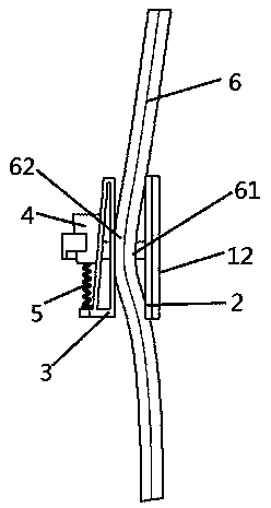 Dual-directional extrusion type tree seedling correction device