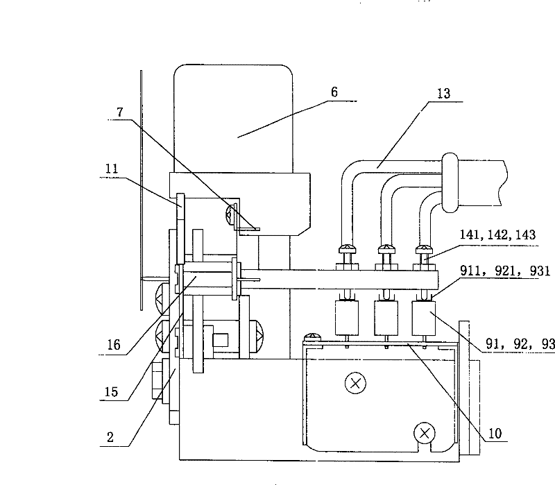 Vibration-resisting type pointer type SF6 gas density relay