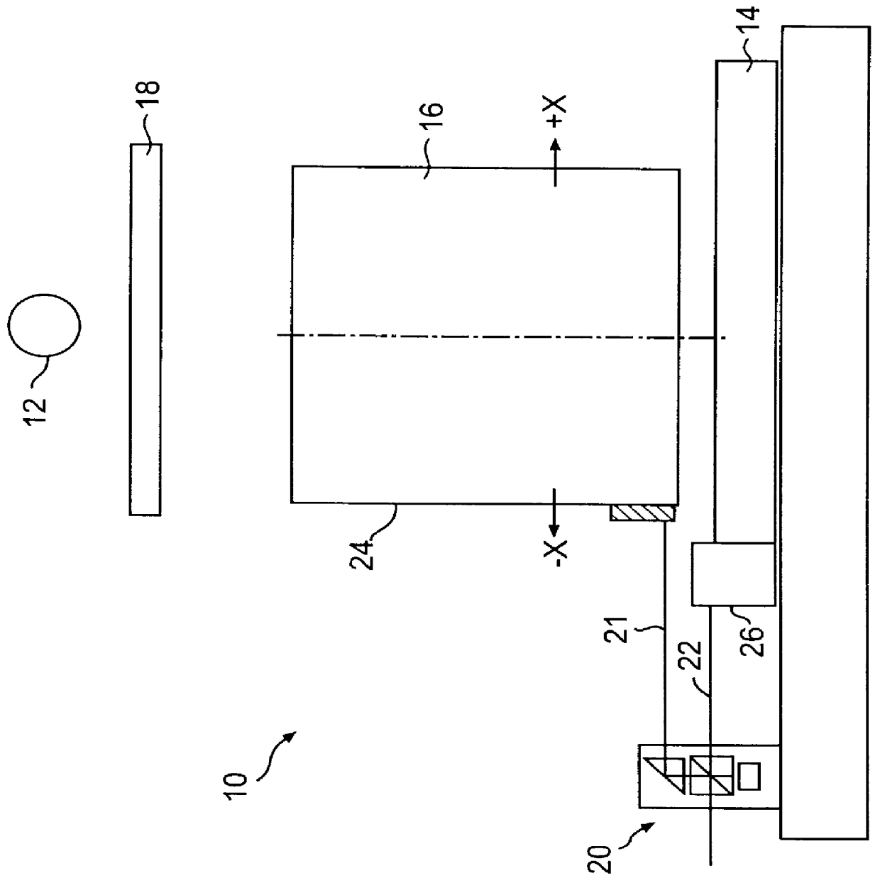 Interferometer system and method for lens column alignment