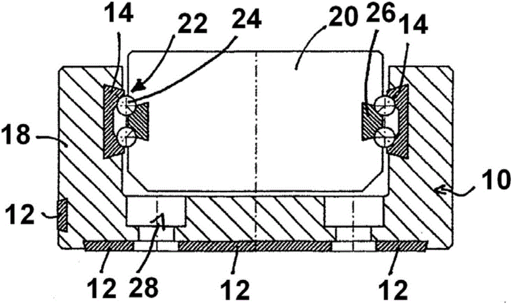 Compound linear guide having a fastening means