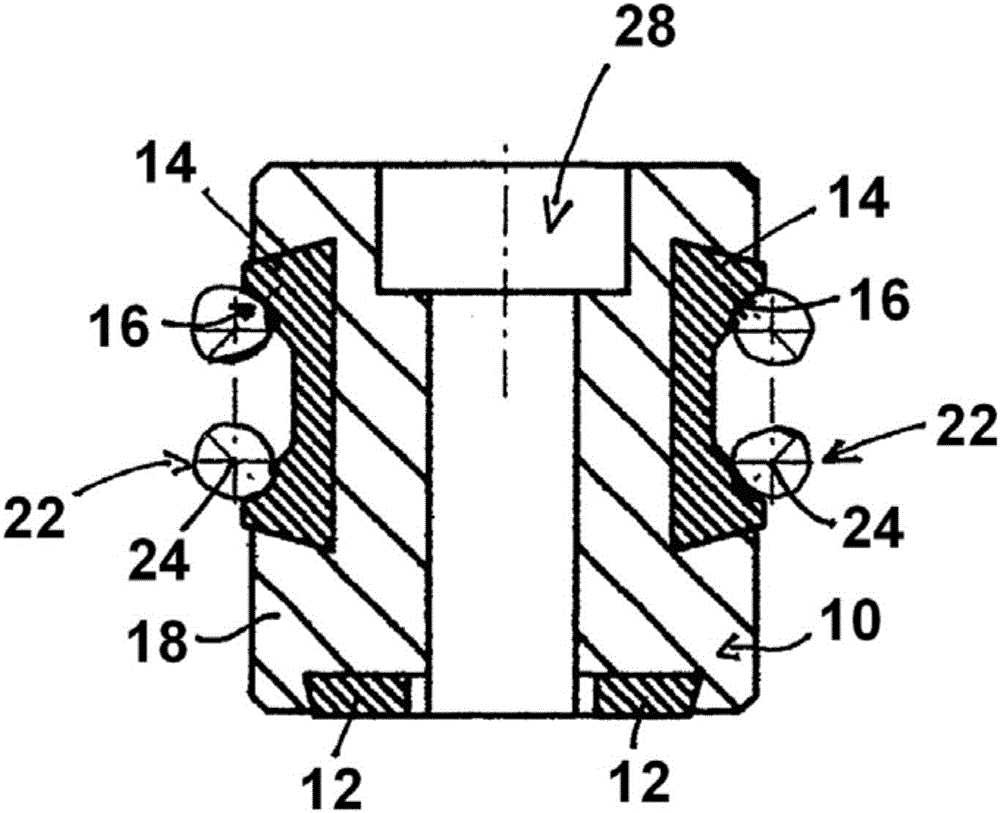 Compound linear guide having a fastening means