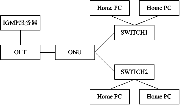 IGMP Snooping realizing method of ONU based on VLAN