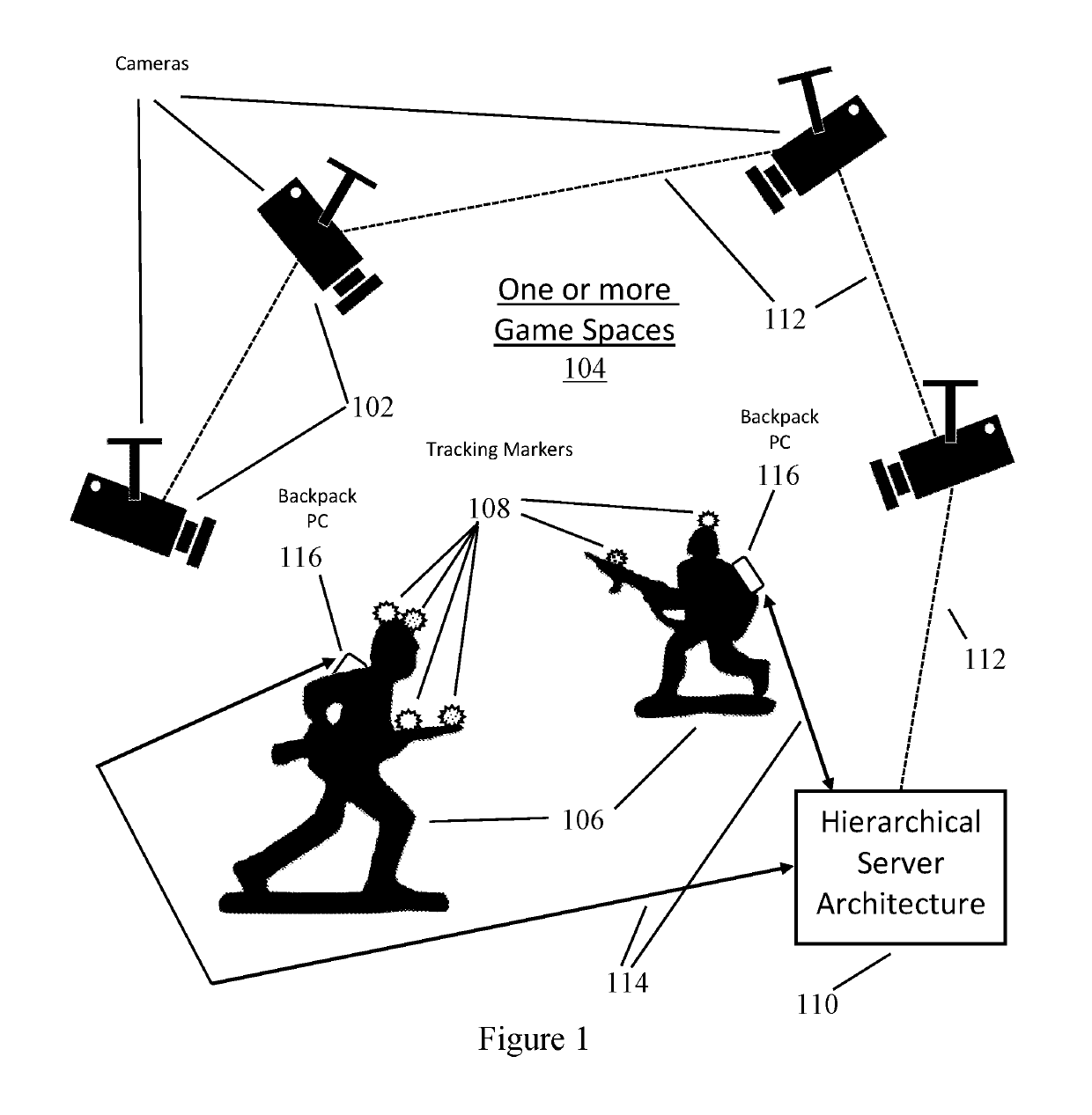 System and method for tracking using multiple slave servers and a master server