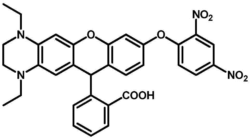 Fluorescent probe for detecting glutathione in blood, and synthesis method and application thereof