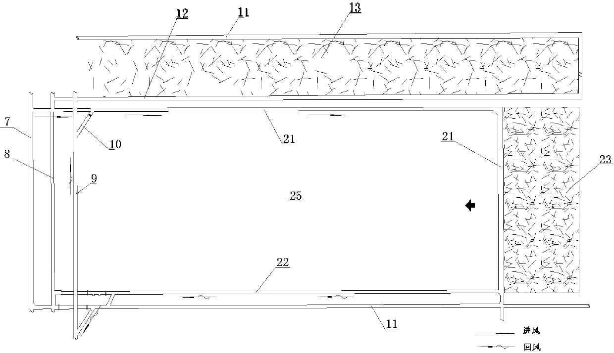 Control method of gas comprehensive drainage arrangement in fully mechanized mining face in rapid recovery