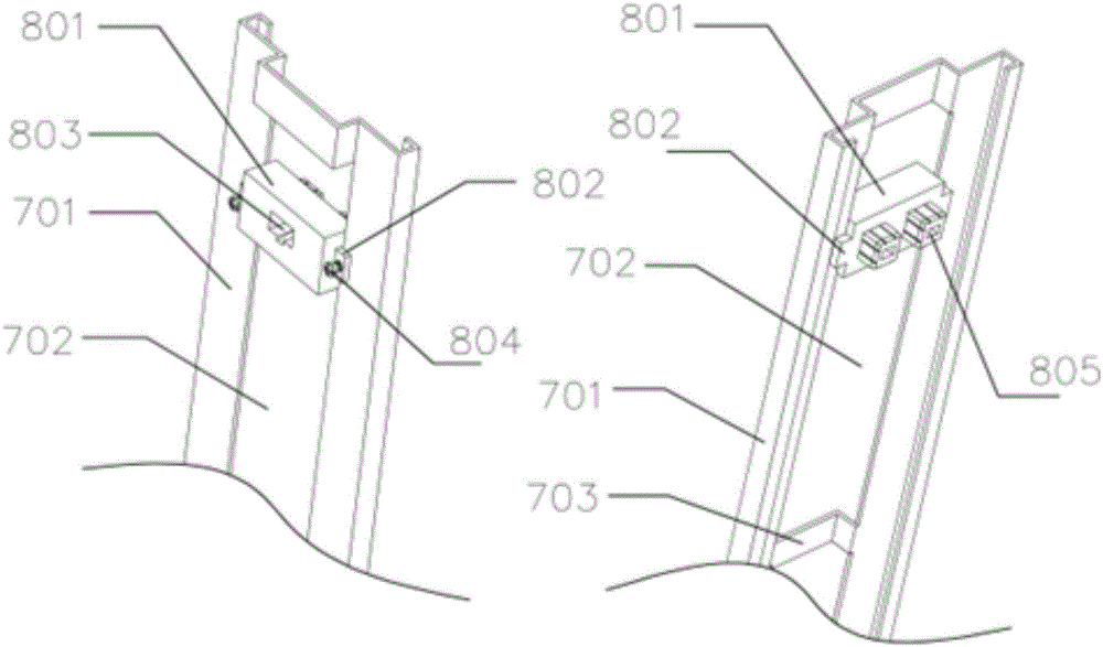 Vertical distribution frame and cabinet with vertical distribution frame