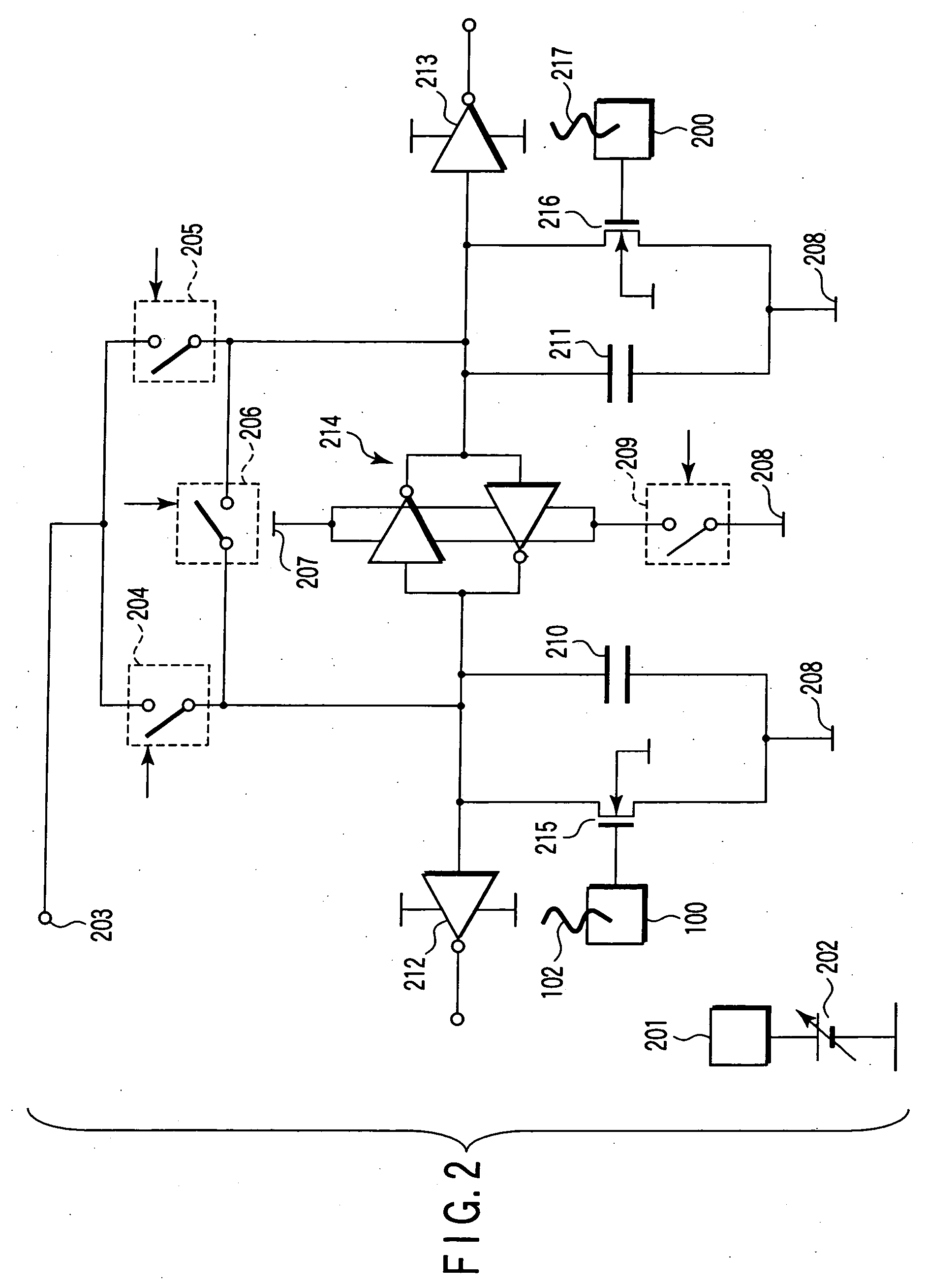 Nucleic acid detecting sensor, nucleic acid detecting chip, and nucleic acid detecting circuit