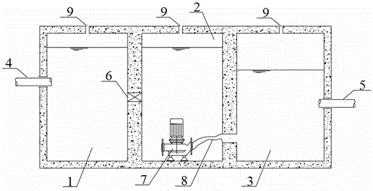 Buffer tanks for hydrolysis of small particulate organic waste