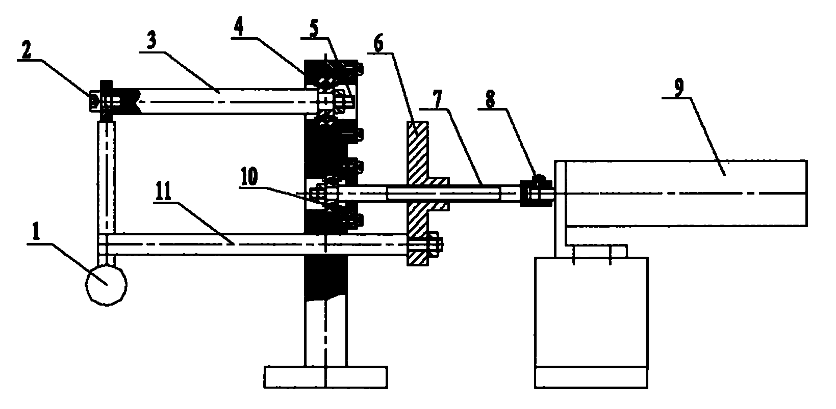 Simple pendulum type drop test device