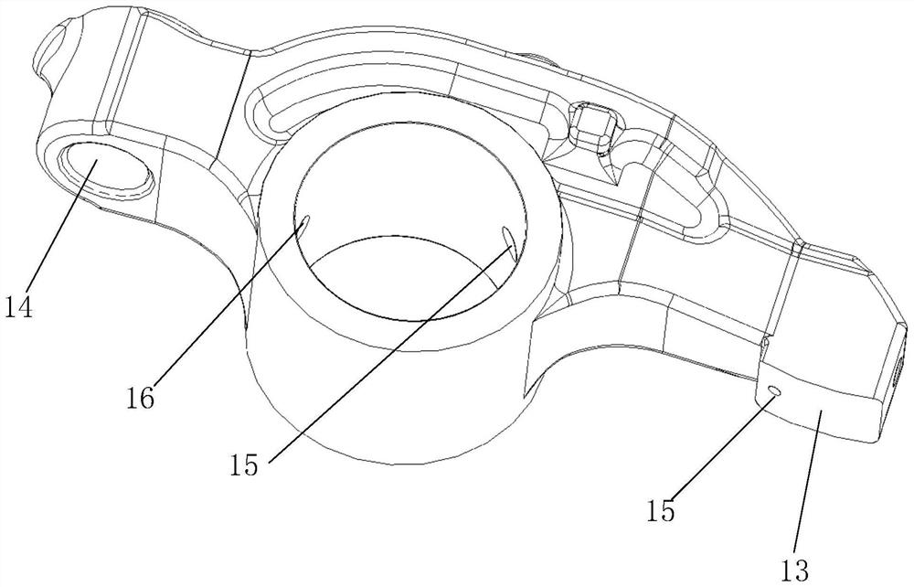 Rocker arm shaft and rocker arm assembly