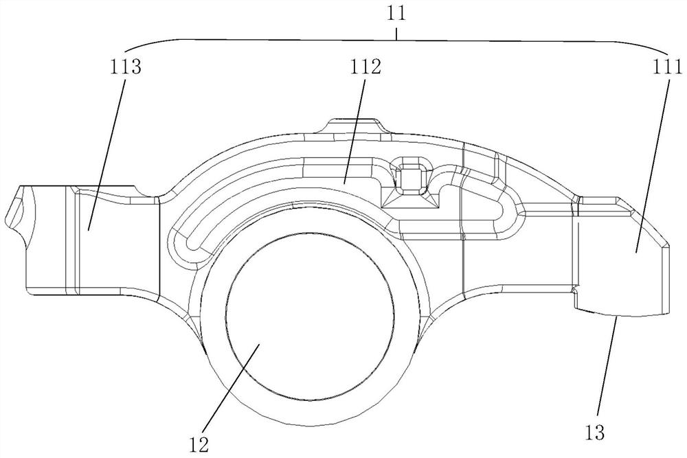 Rocker arm shaft and rocker arm assembly