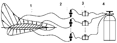 Icing wind tunnel pressure measurement test method