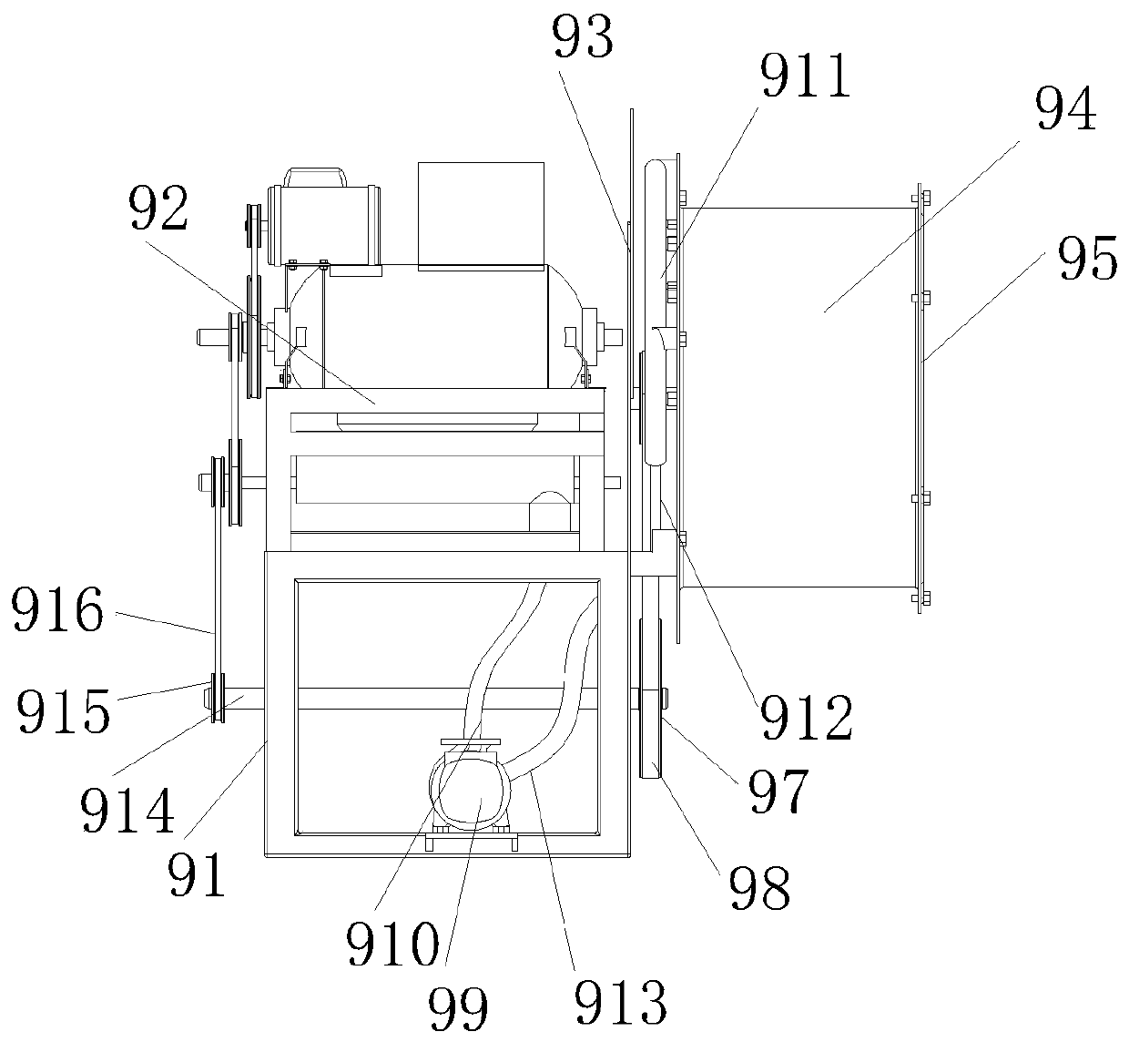 Mobile atomizing machine for forestry seedling protection