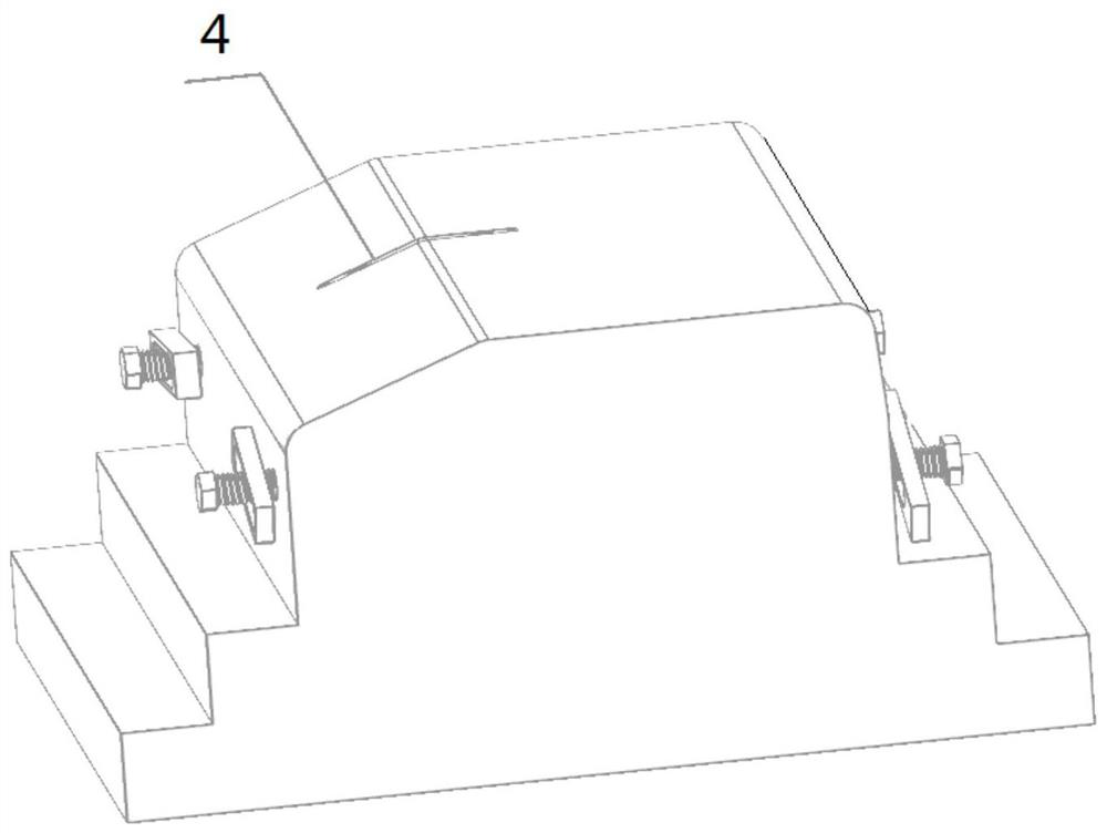 Pulley support machining clamp and machining method