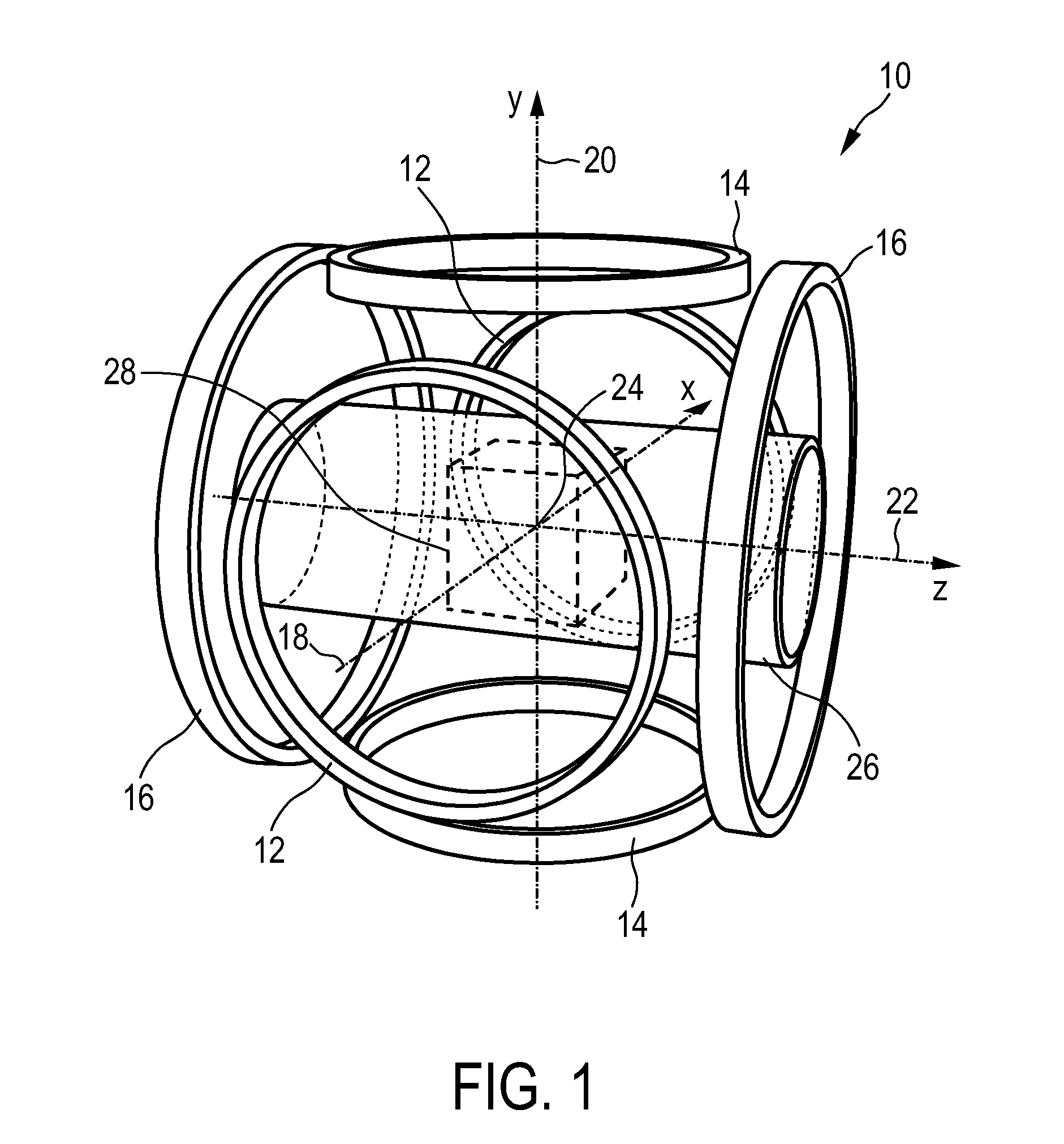 Apparatus and method for determining at least one electromagnetic quantity