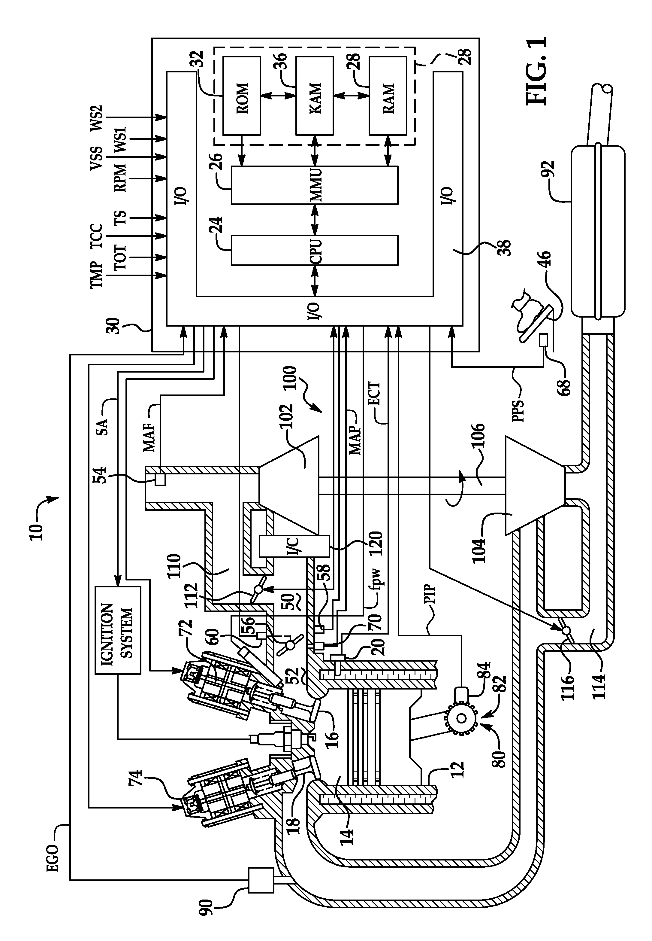 Turbocharged engine with naturally aspirated operating mode