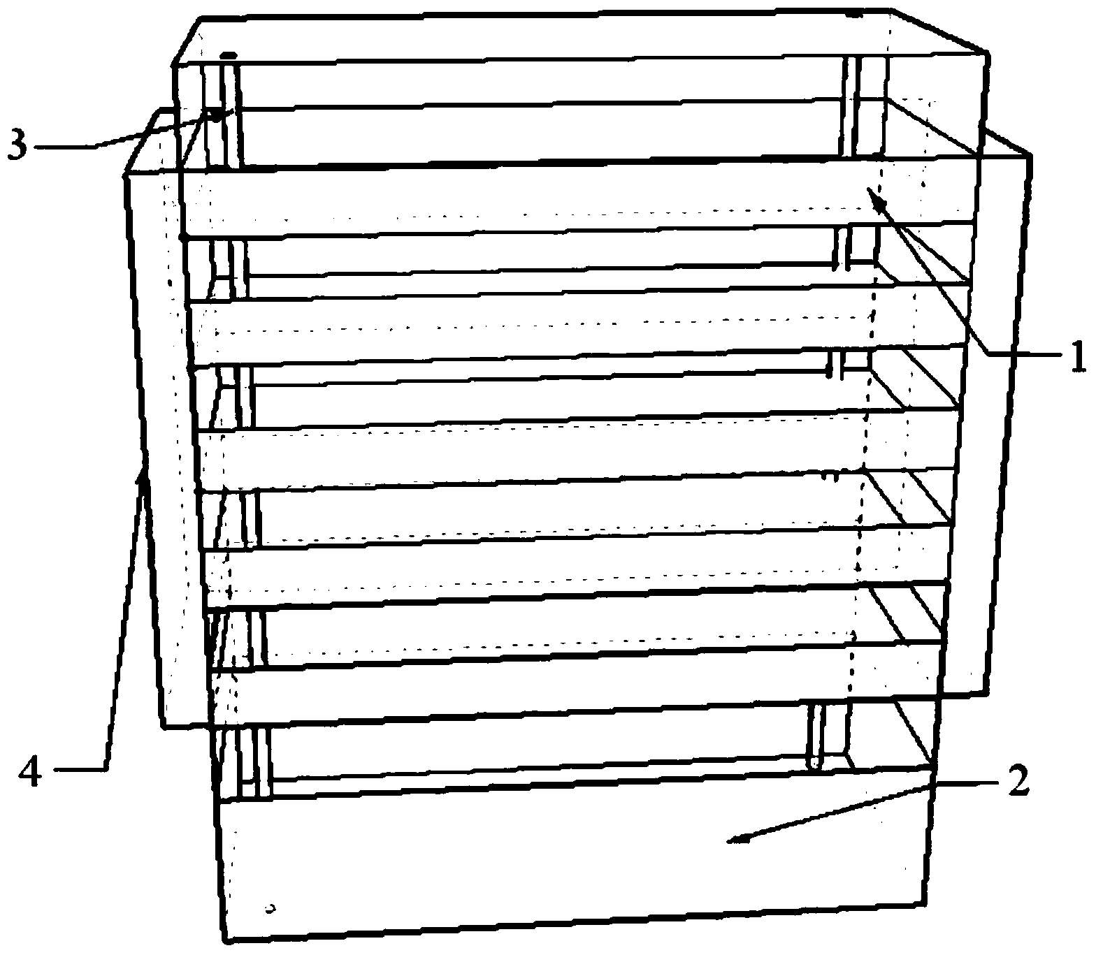 Stereoscopic culturing system and method of porphyra yezoensis shell protonema