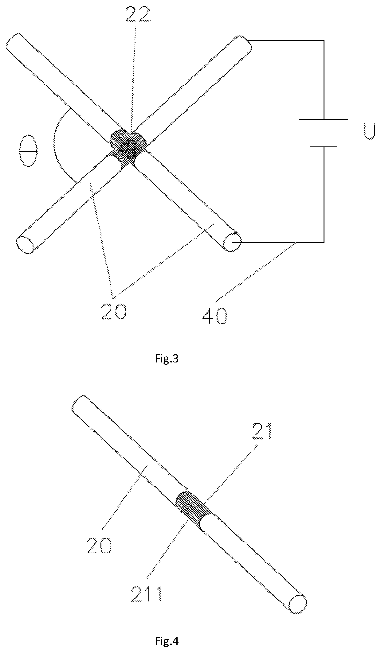 Flexible stress sensing device of full-textile materials