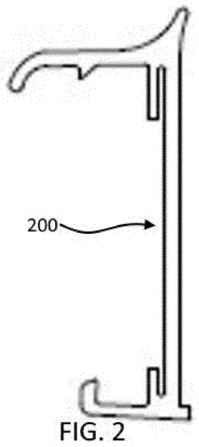 Extruded Profile for Electronic Shelf Label Holder