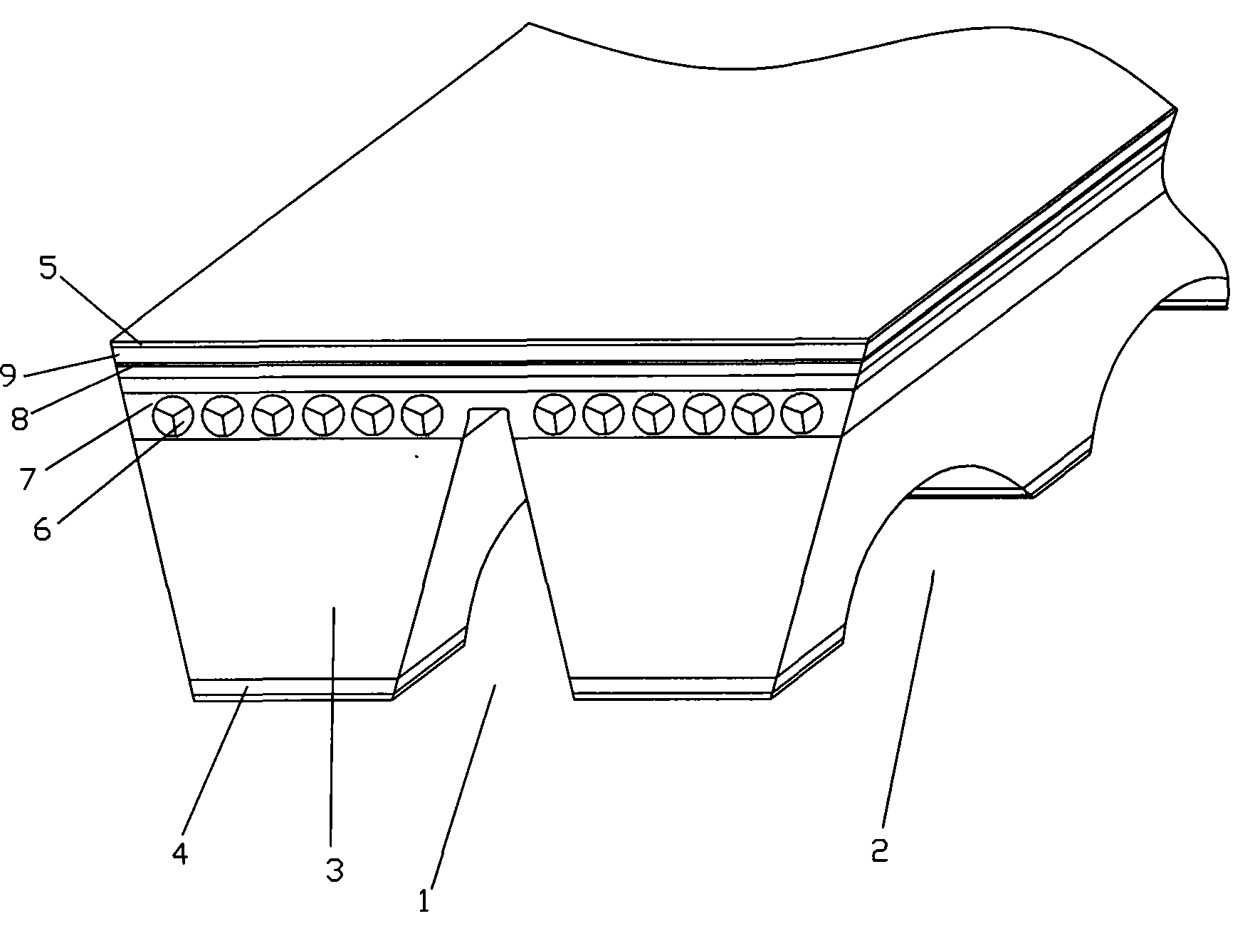 Two-sided transmission unit belt