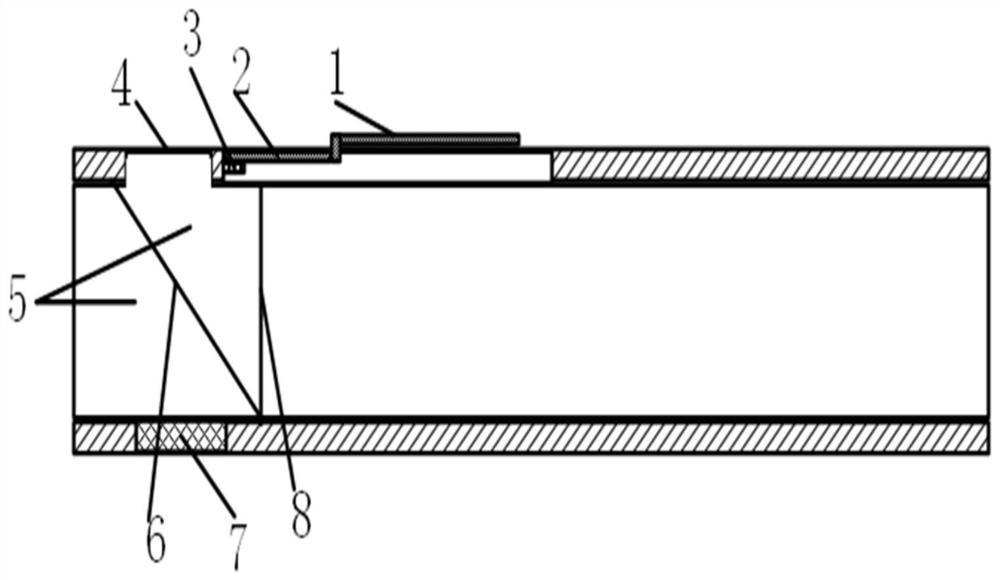 Endoscopic opto-acoustic temperature measuring device and method based on wireless passive surface acoustic wave sensor