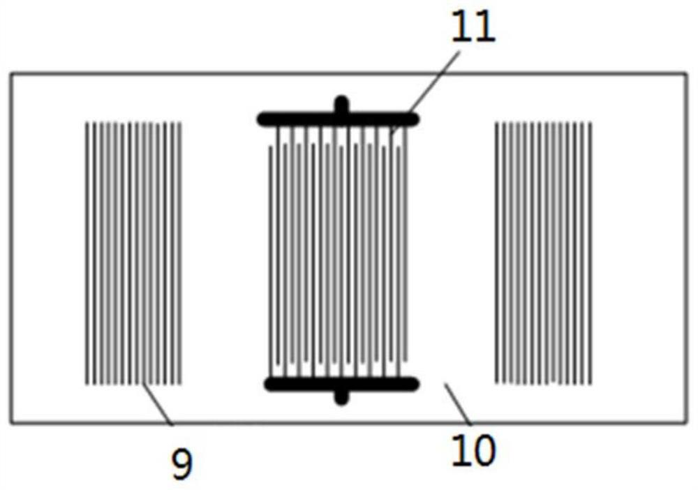 Endoscopic opto-acoustic temperature measuring device and method based on wireless passive surface acoustic wave sensor