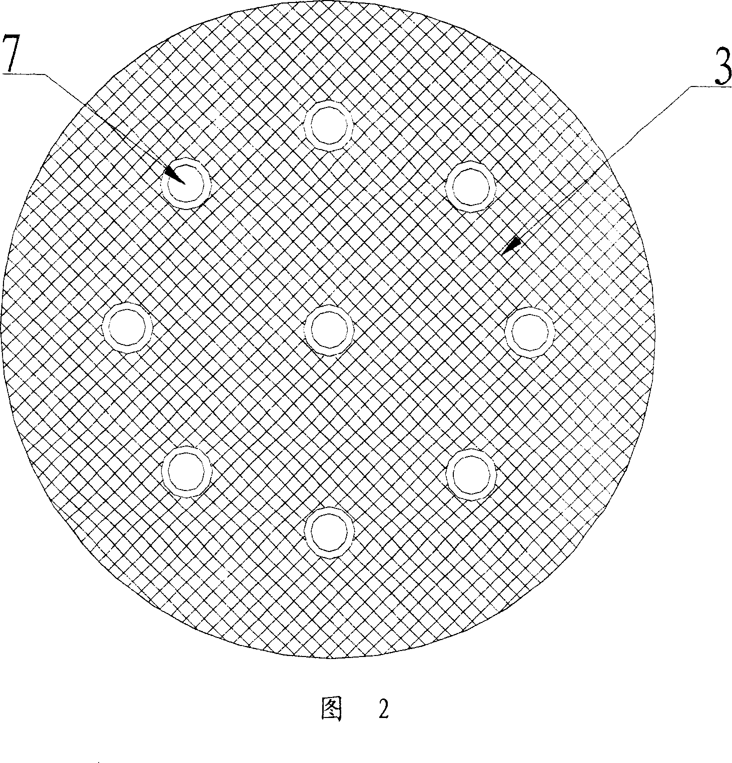 Flue gas stripping device