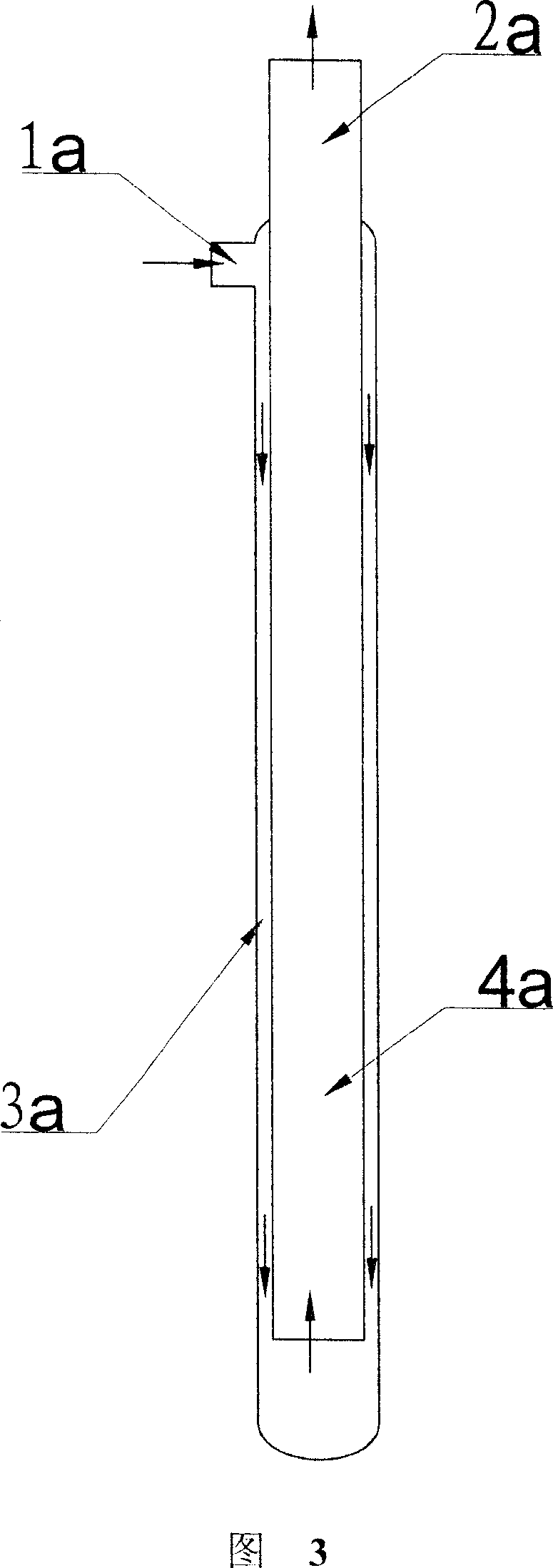 Flue gas stripping device