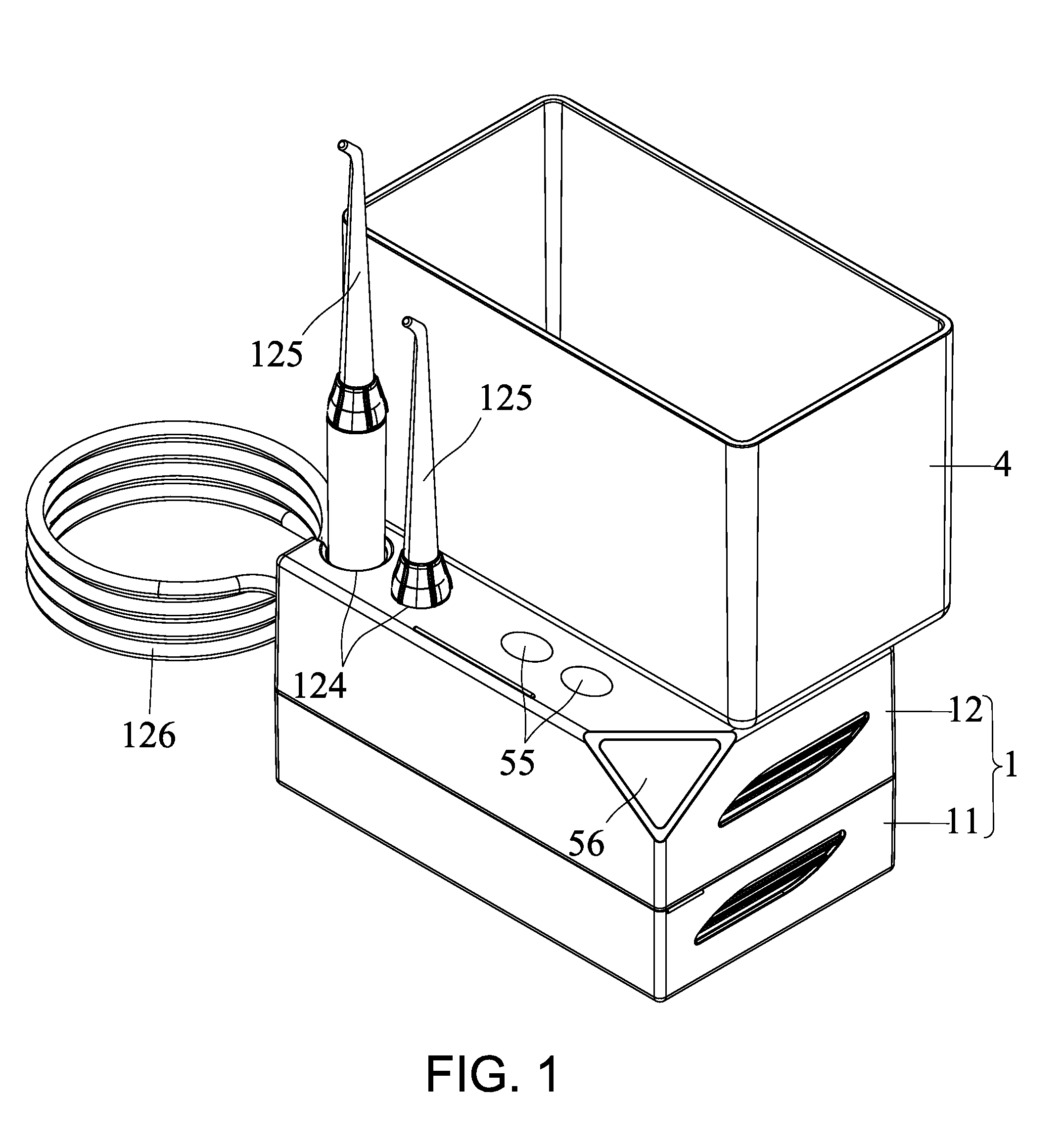 Full-voltage dental water jet