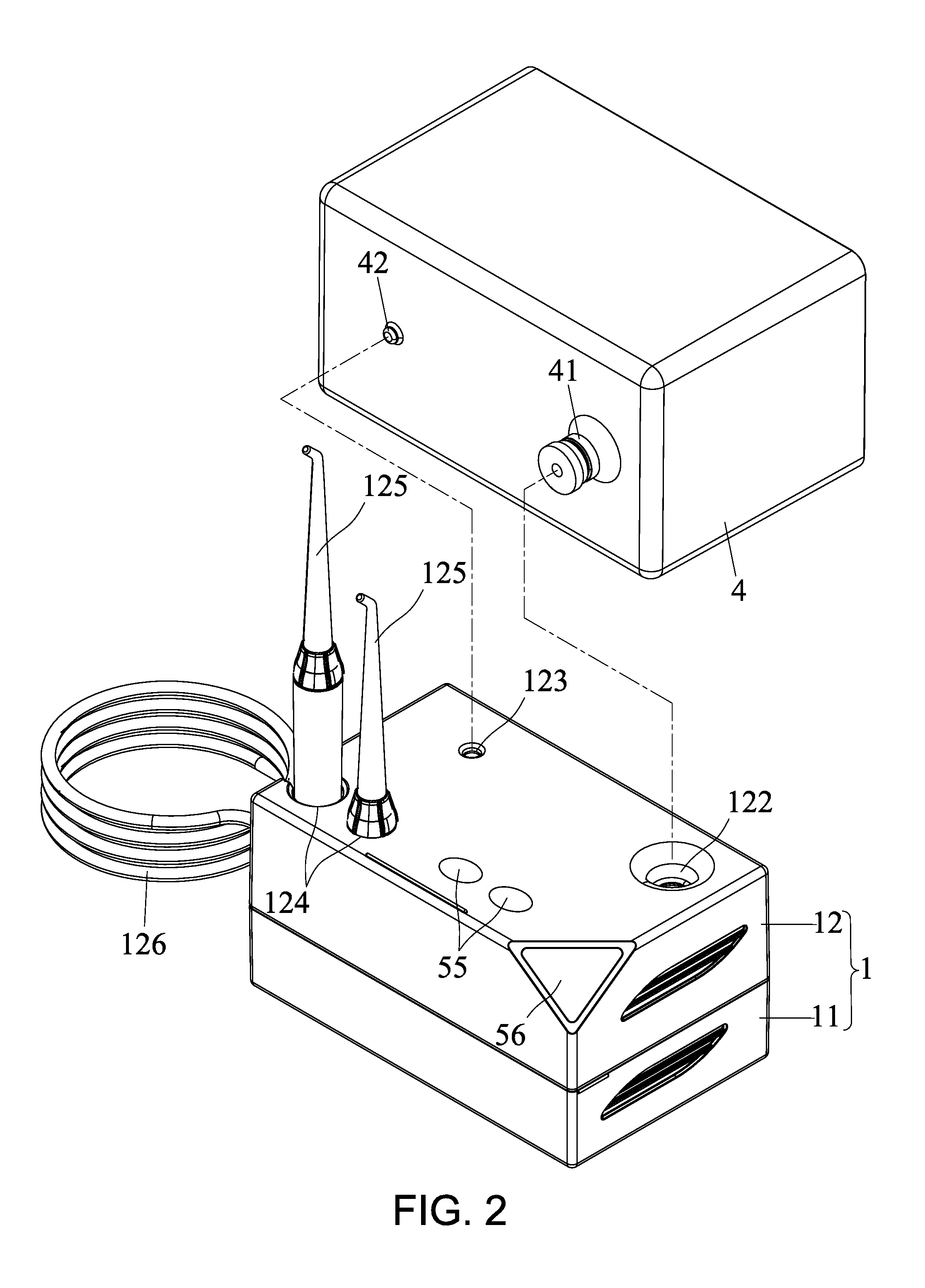 Full-voltage dental water jet