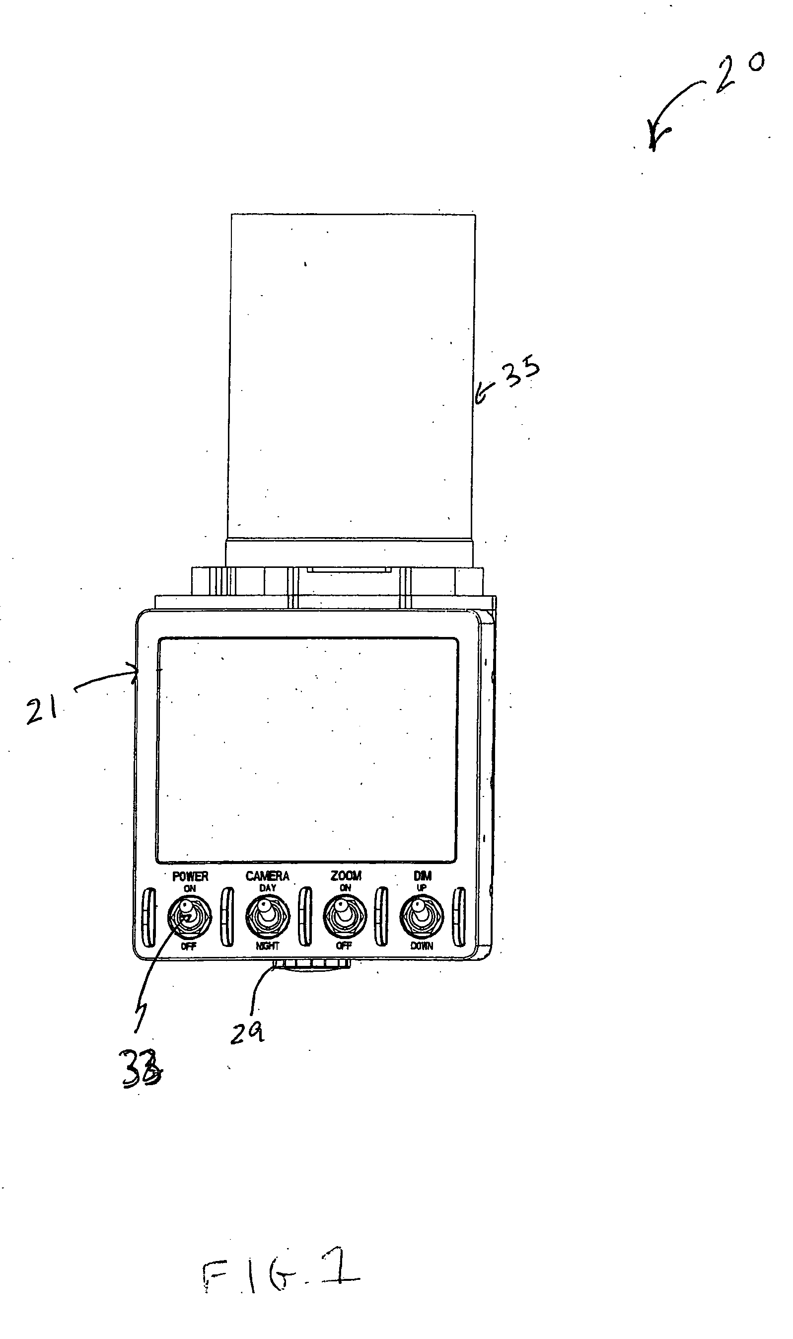 Optical and infrared periscope with display monitor