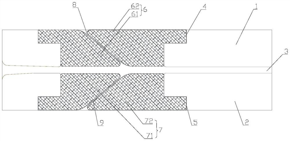 Preforming cold mold and preforming system for forming pultrusion beam of wind power blade
