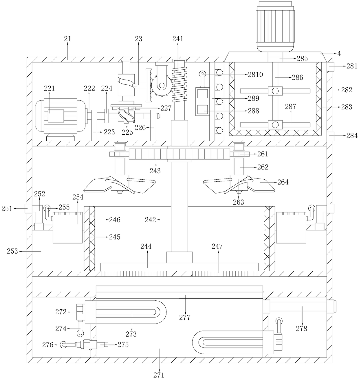 Constant temperature and humidity device for food fermentation with sterilization function