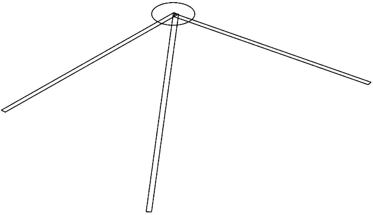 Rectangular square pyramid bolt ball grid multi-point supporting high-altitude separate assembling method